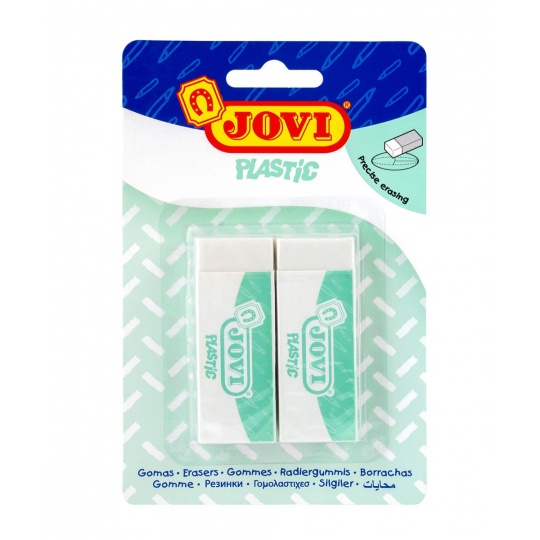 Pyyhekumi JOVI Plastic, 2 kpl / blister