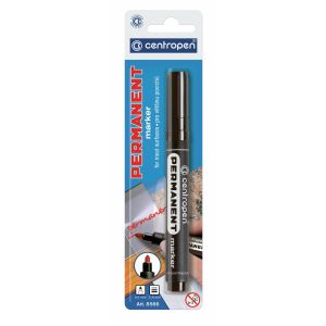 Huopakynä permanent, pyöreä, musta blk