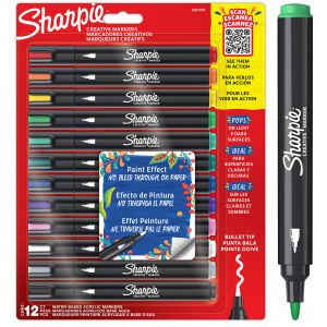 Sharpie Creative akryylitussit 12-pakkaus, pyöreä kärki N