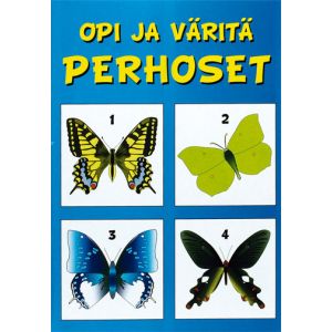 Opi ja väritä -kirja Perhoset