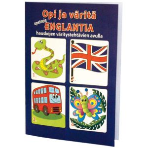 Opi ja väritä -kirja Opettele englantia