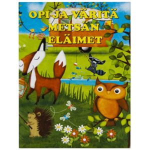 Opi ja väritä -kirja Metsän eläimet