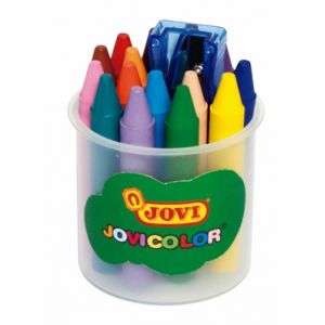 JOVICOLOR väriliitu vaha, 16 väriä ja teroitin