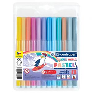 Huopakynä 12-v. pastellivärit Centropen