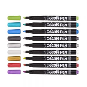 Huopakynä Decor Pen 8+1, METALLIC Centropen