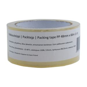 Pakkausteippi PP kirkas  48mm x 66m N