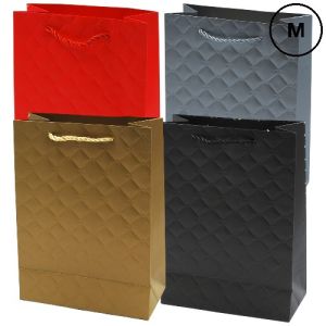 Lahjakassi kultakuvio, M koko (18x23x8cm) N