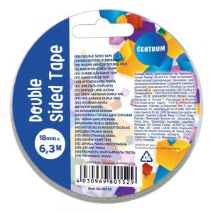 Kaksipuoleinen kiinnitysteippi 18 mm x 6,3 m