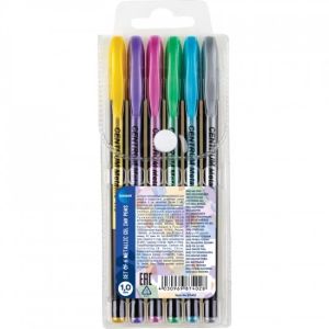 Geelikynä Metallivärit, 6 väriä