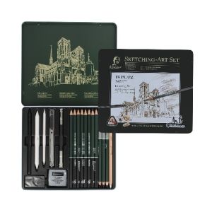 Taiteilijatarvikesetti 19, metallirasiassa N