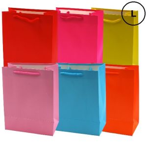Lahjakassi basic, L koko, 6 väriä (26x32x16cm) N