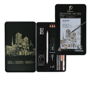 Taiteilijatarvikesetti 10, metallirasiassa N